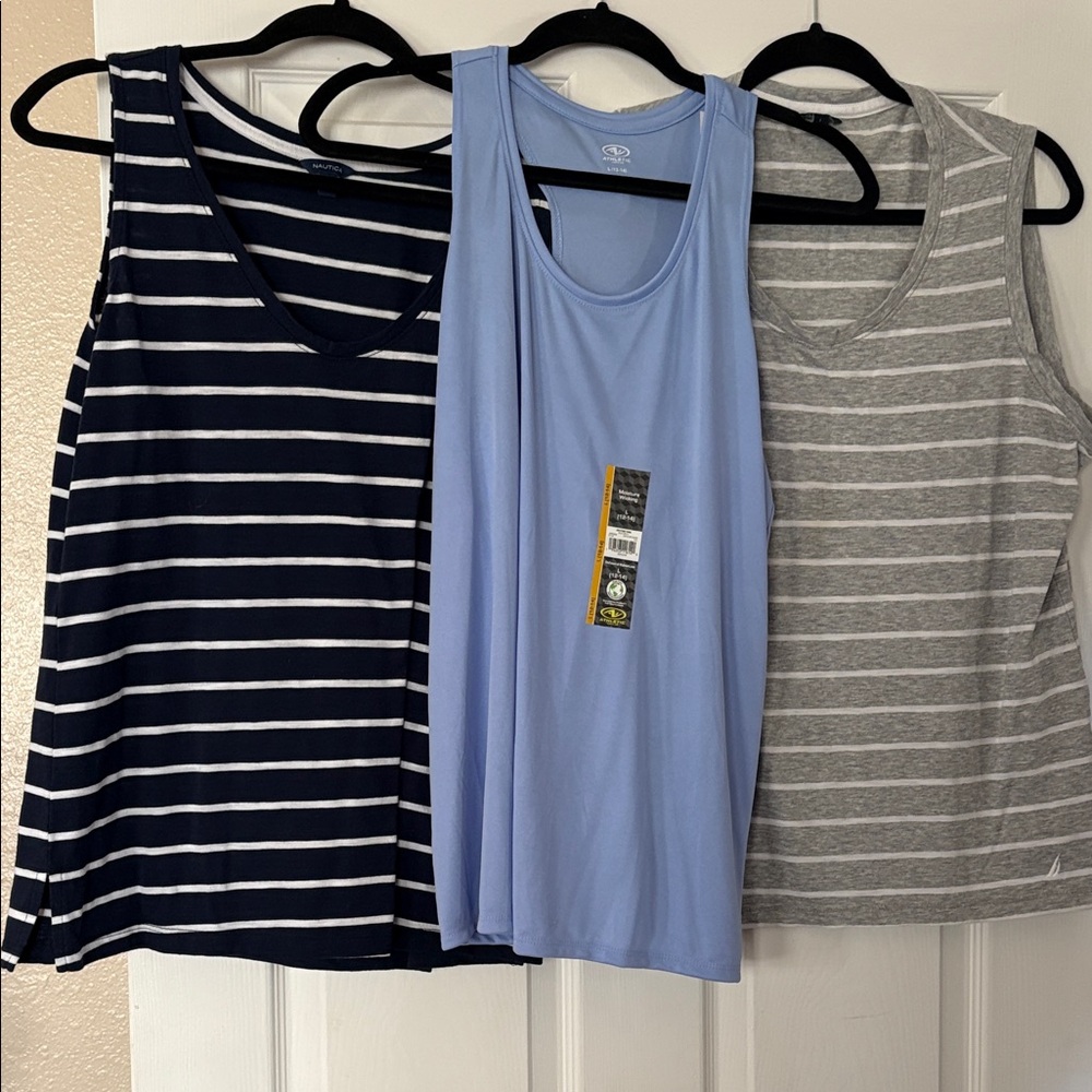 Set of 3 Ladies Large Tank Tops.